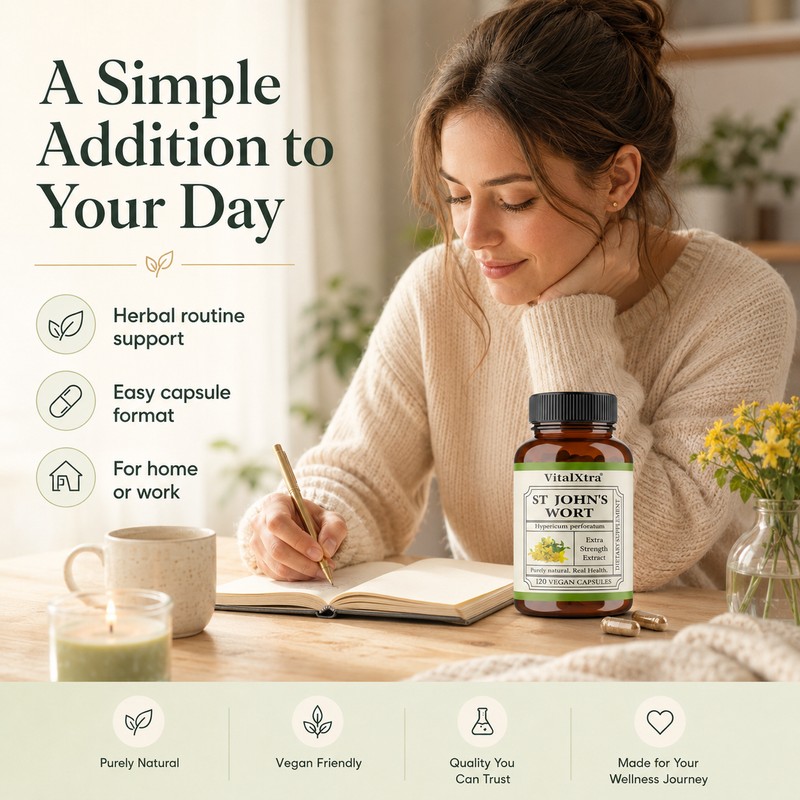 St. John’s Wort Capsules for Women – Herbal Supplement for