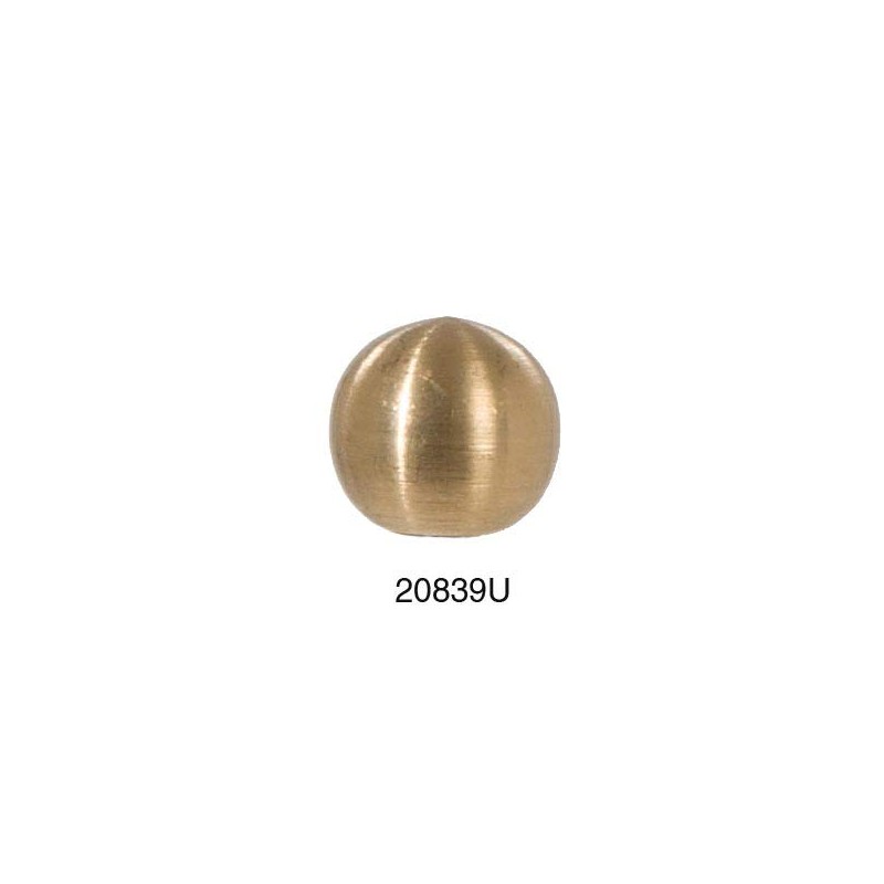 B&P Lamp® 3/4" Diameter Brass Ball Finial, 1/4-27F, Unf