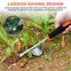 AROMUJOY Gardening Hand Weed Cutter 3-Piece Weed Remover Tool Set,