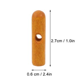 HOLIDYOYO 10Pcs Cute Wooden Umbrella Tail Beads for Boy Girl Long Handle Umbrella Repair Accessories Sun Protection Tip Covers Variety of Styles for Fun Use