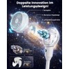 WOWDSGN 22dB Quiet Floor Fan, 3D Air Circulator Oscillation Fans,