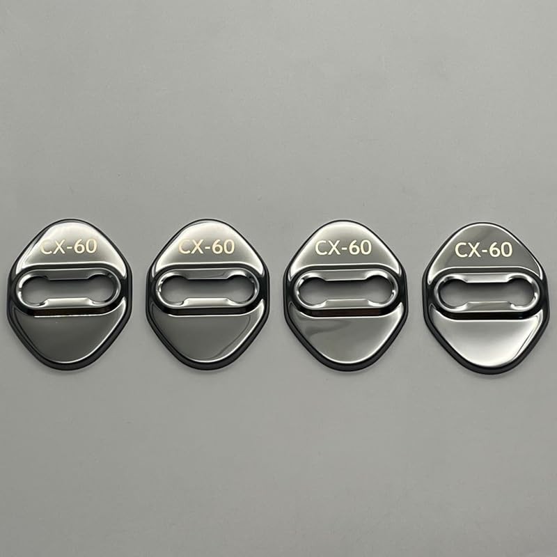 MEKOMEKO CX60-MSGB4 Mazda CX-60 Dedicated Striker Cover, Door Lock Cover,
