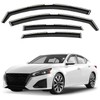 Window Deflectors Smoke Tinted in-Channel Side Window Vent Visor Deflectors