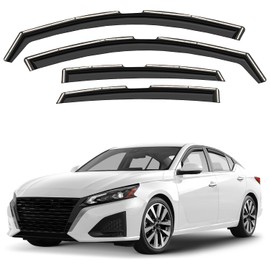 Window Deflectors Smoke Tinted in-Channel Side Window Vent Visor Deflectors Rain Guards Compatible with Altima 2019-2026 - 4pcs. GW0910