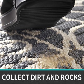 DEXI Door Mat Entry Indoor Floor Mats Inside Doormat Front Entrance Rug Machine Washable,31.5"x47",Dark Gray