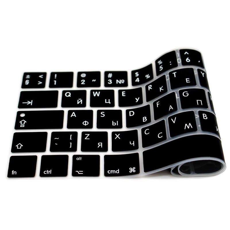 WYGCH Russian Language Ultra Thin Silicone Keyboard Cover for MacBook