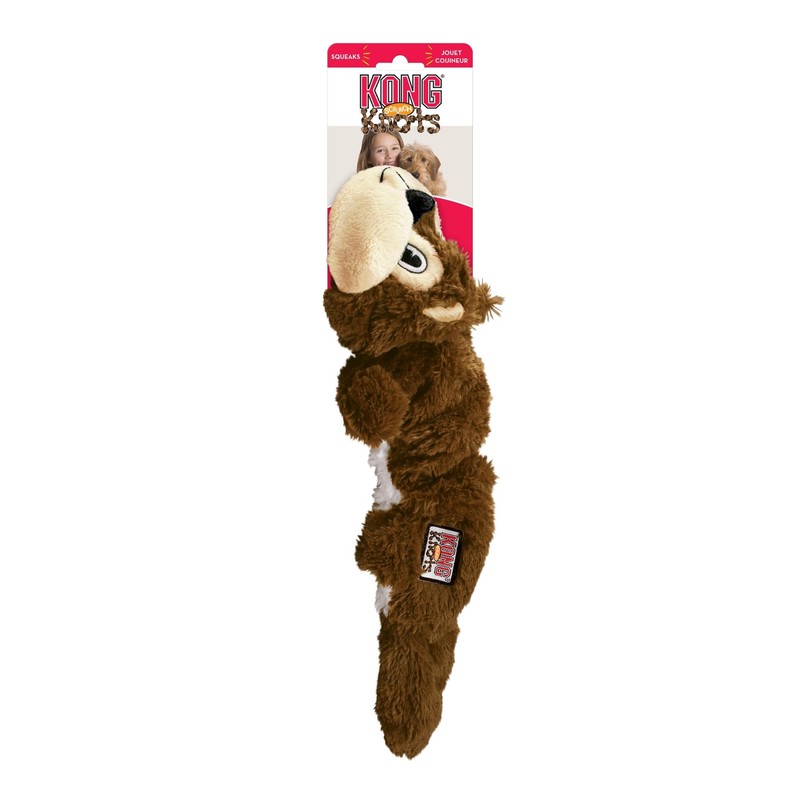 KONG - Scrunch Knots Squirrel - Internal Knotted Ropes and
