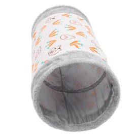 Abaodam Foldable Rabbit Tunnel Toy Adorable Bunny Plaything Soft Pink Design for Small Pets for Hamsters and Kittens Fun Play Area for Indoor Pets