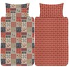 K Collection Winter Patchwork Duvet Cover - Christmas Patchwork Design