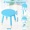 Wenqik 3 Pcs Wooden Step Stool 10.3 Inches Wood Solid