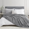 EHEYCIGA Fleece Blanket Grey Throws for Sofas Fluffy Warm Soft