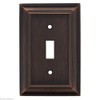 Allen + Roth 1-Gang Oil-Rubbed Bronze Standard Toggle Wall Plate