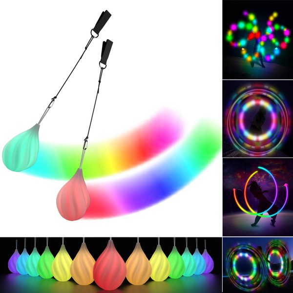 Papi Dada LED Poi Balls Set for Children and Adults