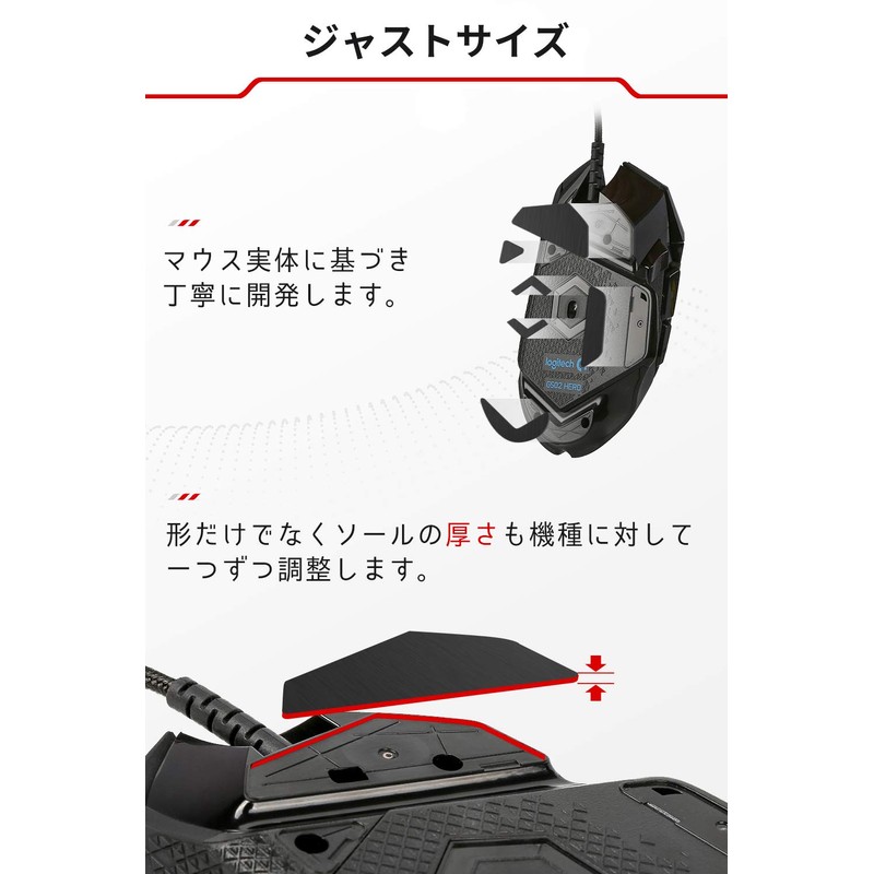 Hotline Games Replacement Thick Mouse Sole for MODEL D Gaming