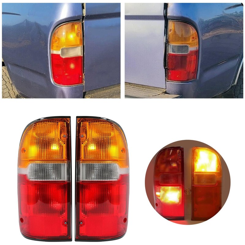 HECASA Tail Light Compatible with 1995-2000 Toyota Tacoma Pair Signal