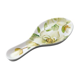 UPware Melamine Spoon Rest, Spoon Holder, Kitchen Utensil Holders, 9.625 Inch, for Kitchen Counter, Dining Table (Magnolia)
