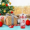 Christmas Water Tumbler 480ml Plastic Glitter Double Walled Cup 3D