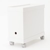 MUJI 02553111 Polypropylene File Box Lid with Casters, White Gray,