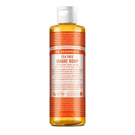 Dr. Bronner's Magic Soap TE (Tea Tree) 237ml Clear and Fresh Scent Plant Oil Multi-Organic Soap