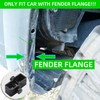 8Pcs Universal Car Auto Splash Guards Fitting Fixing Black U