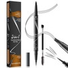TreatMe Microblading Eyebrow Pen - Waterproof 2-in-1 Dual-Ended Eye Brow