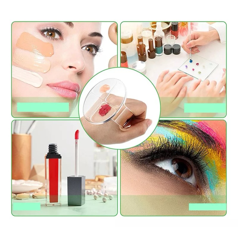 GAB Beauty 1 Paleta Lisa P' Mezclar Maquillaje Con Divisiones_acrílico