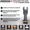 Arrow OSC204-3 Titanium Coated Oscillating Tool Saw Blades for Woodworking,