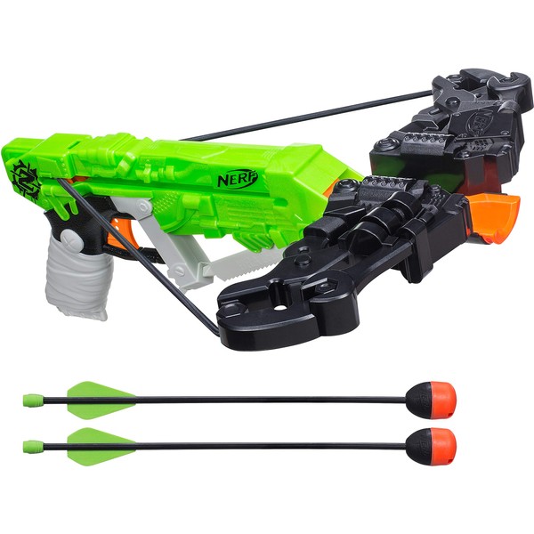 Nerf Zombie Strike Wrathbolt - Defend Against the Zombified Attackers with Your Sniper Crossbow - Load, Aim, and Fire the 2 Included Darts - Arrows Whistle When Fired - Ages 8 and Up, Play Safe