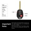 2 Keylessbest Replacement for 2016 2017 2018 2019 Toyota Prius