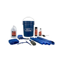 Ford Genuine OEM Exterior Cleaning Kit | Includes Exterior Cleaners, Cleaning Tools, Towels, and Bucket | 10 Pieces | MFPPCLEAN2