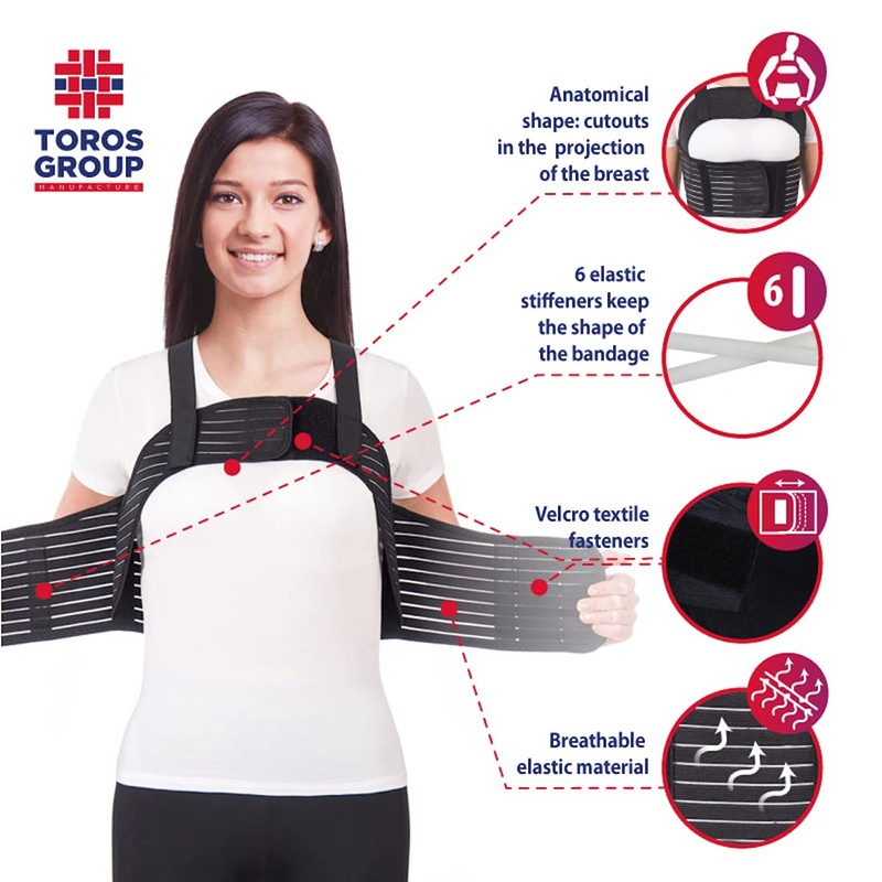 Women's Chest Corset with Chest Strap with Braces. Ideal for