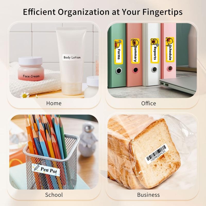 JADENS JD-11 Label Maker Machine, Wireless Bluetooth Mobile Thermal Label