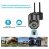 2pcs Cámara De Seguridad Exterior Wifi Foco Hd Visión Alarma