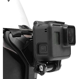 Jesata 5 in 1 Motorcycle Helmet Strap Full Face Front Chin Mount for GoPro Hero/Yi/DJI Sports Action Camera (Black)