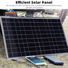 Sanpyl 100W 12V Solar Panel Kit, Portable Monocrystalline Silicon Solar