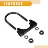 Partuto 1 x 2.01 inch universal car U-bolt exhaust clamp,