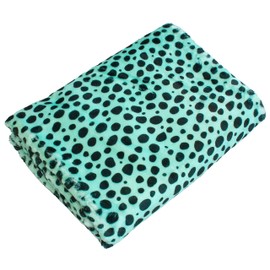 College Covers Everything Comfy Cheetah Print Decorative Baby Throw Blanket, 30x40 Inch, Teal