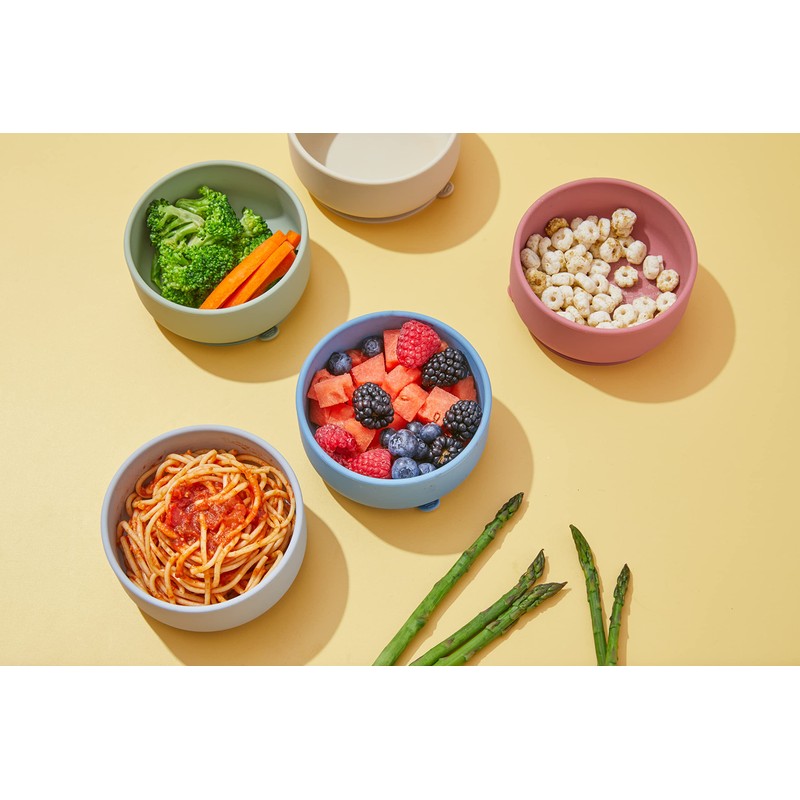 dollop - tazón de silicona con ventosa (azul pizarrón)