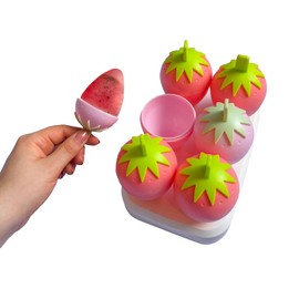 Noguez. Molde para Paletas de Hielo Reutilizable y de Fácil Liberación, Moldes Popsicle, Moldes de Plastico para Helados, Molde de Mini Helado, Ice Cream Mold. (Seis Rejillas)