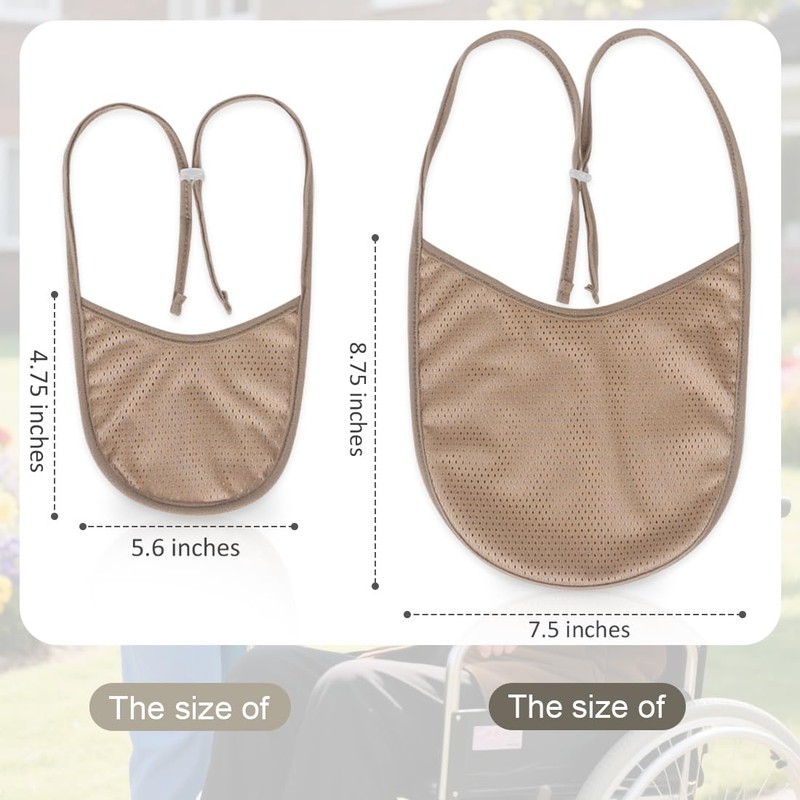 Tracheostomy Neck Stoma Cover (Khaki-5pcs, Large)