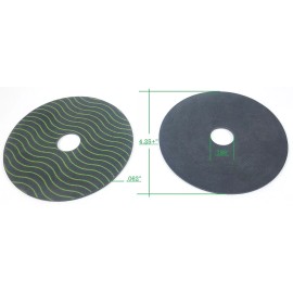 Watts US 1020245 .062" x 4-1/4" Dia. Blk. EPDM / Green Wavy Gasket