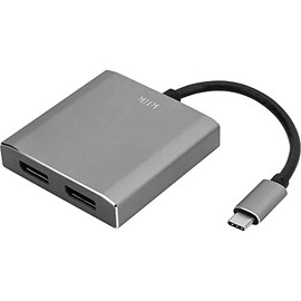 Klik USB-C to Dual DisplayPort Adapter, Male to Female