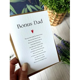 Thoughtful Greeting Card for Him - Beautiful Quotes for Dad, Grandad, Brother, Uncle or Father Figure – Perfect for Birthday, Father’s Day or Just Because (Bonus Dad)