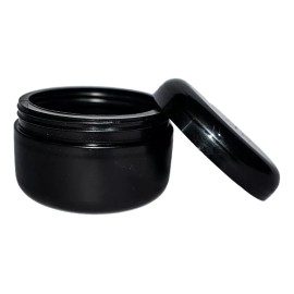 Unbranded 100 Frasco Tarro Pomadero 250 Ml Gr Estético Plástico Negro