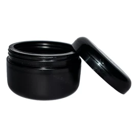Unbranded 100 Frasco Tarro Pomadero 250 Ml Gr Estético Plástico Negro