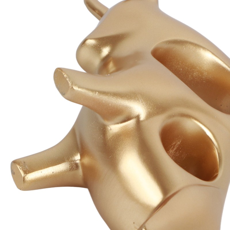 Bull Sculpture Ornaments Exquisite Details Smoother Lines Lucky Home Decorations