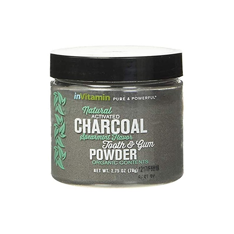 InVitamin Natural Whitening Activated Charcoal Powder for Teeth and Gums