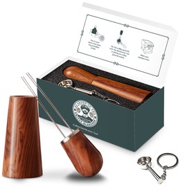 Gritty Blenders Wdt Tool Espresso - Coffee Distributor with 4 Needles, Gift for Coffee Lovers, Coffee Making Accessories for Baristas with Portafilter Keychain