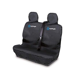 2020 Surflogic Waterproof Car/Van Seat Cover Double - Black - 59129
