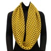 Wrapables Dottie Infinity Acrylic Knit Scarf Winter Circle Scarf, Yellow/Brown
